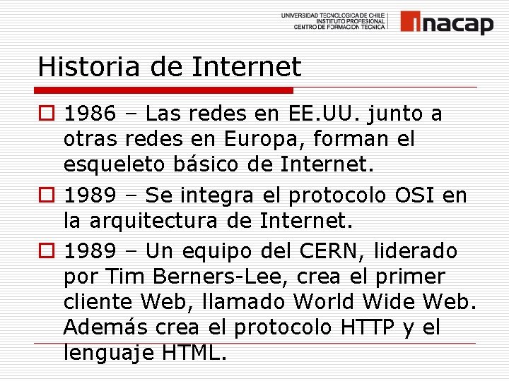 Historia de Internet o 1986 – Las redes en EE. UU. junto a otras