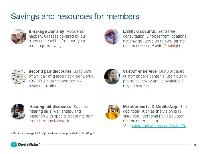 Savings and resources for members Breakage warranty: Accidents happen. Glasses covered by our plans Savings and resources for members Breakage warranty: Accidents happen. Glasses covered by our plans