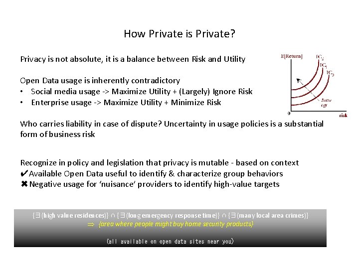 How Private is Private? Privacy is not absolute, it is a balance between Risk