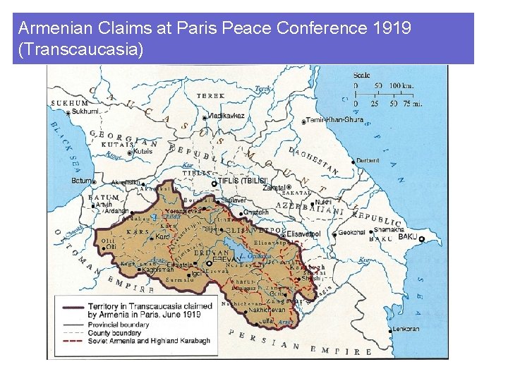 Armenian Claims at Paris Peace Conference 1919 (Transcaucasia) 