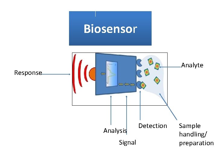 Biosensor Analyte Response Analysis Signal Detection Sample handling/ preparation 