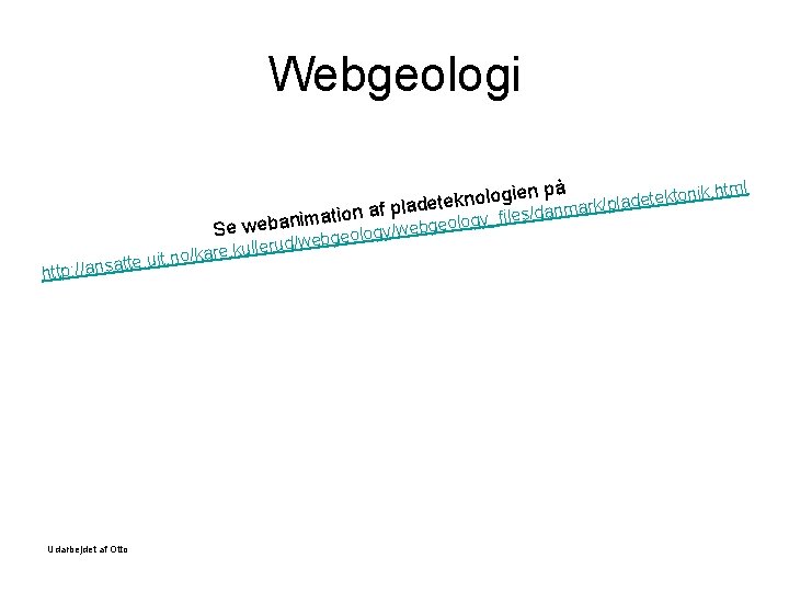 Webgeologi gien på onik. html t k lo e o t n e k