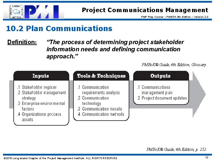Project Communications Management PMP Prep Course – PMBOK 4 th Edition – Version 2.