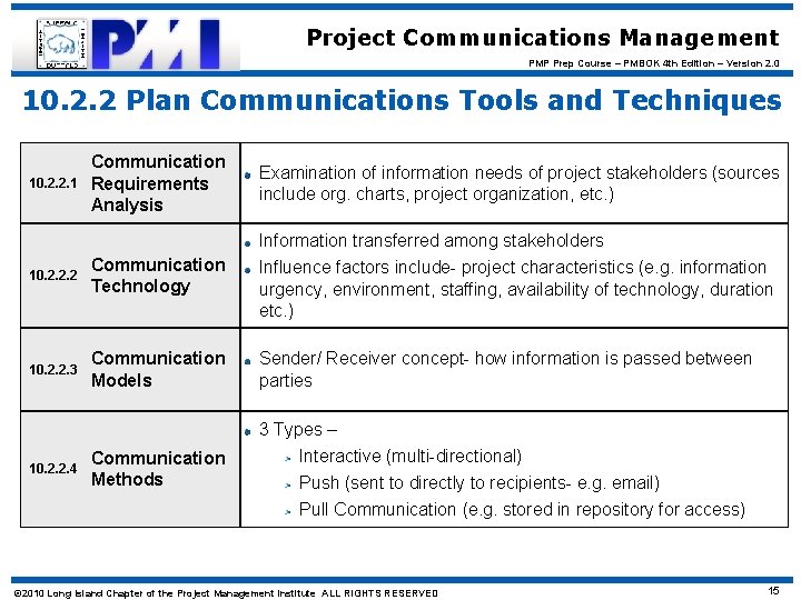 Project Communications Management PMP Prep Course – PMBOK 4 th Edition – Version 2.