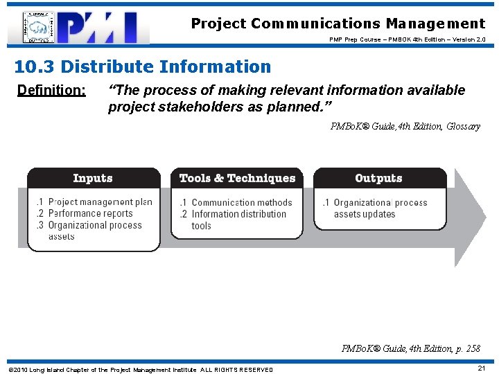 Project Communications Management PMP Prep Course – PMBOK 4 th Edition – Version 2.