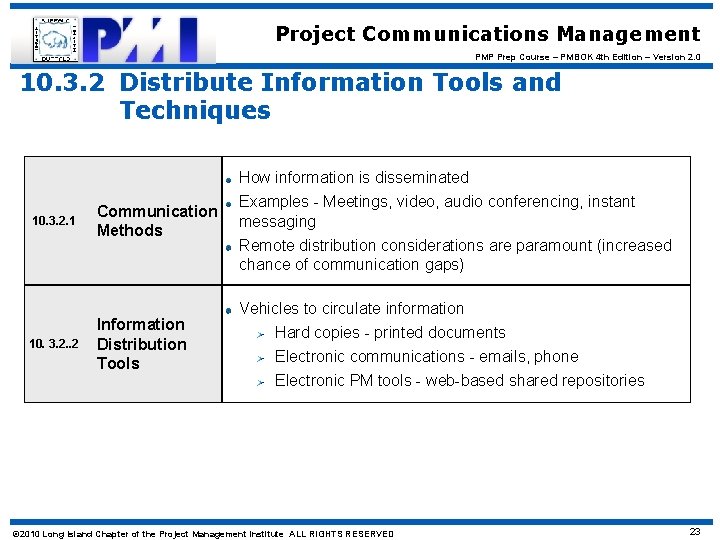 Project Communications Management PMP Prep Course – PMBOK 4 th Edition – Version 2.