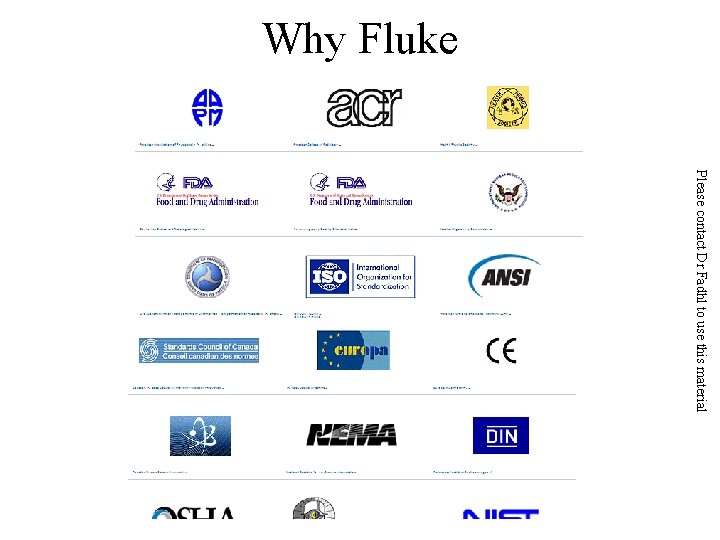 Why Fluke Please contact Dr Fadhl to use this material 