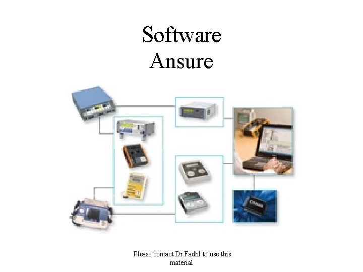 Software Ansure Please contact Dr Fadhl to use this material 