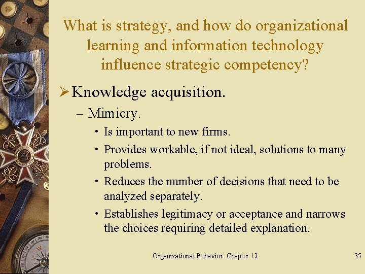 What is strategy, and how do organizational learning and information technology influence strategic competency?