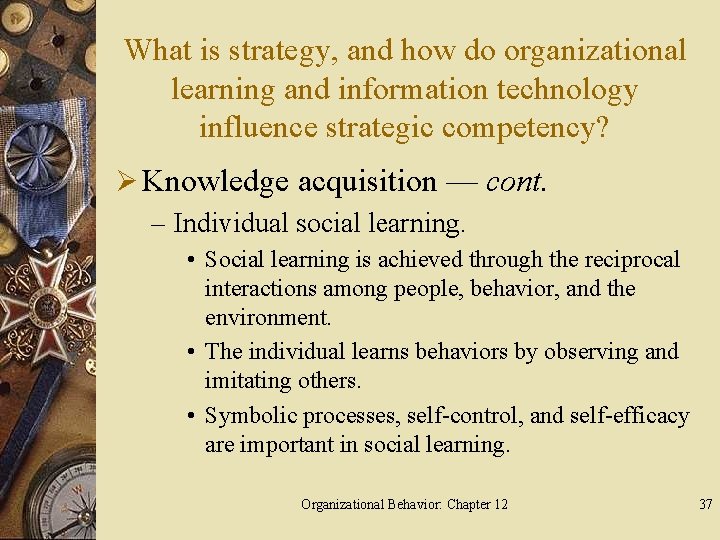 What is strategy, and how do organizational learning and information technology influence strategic competency?