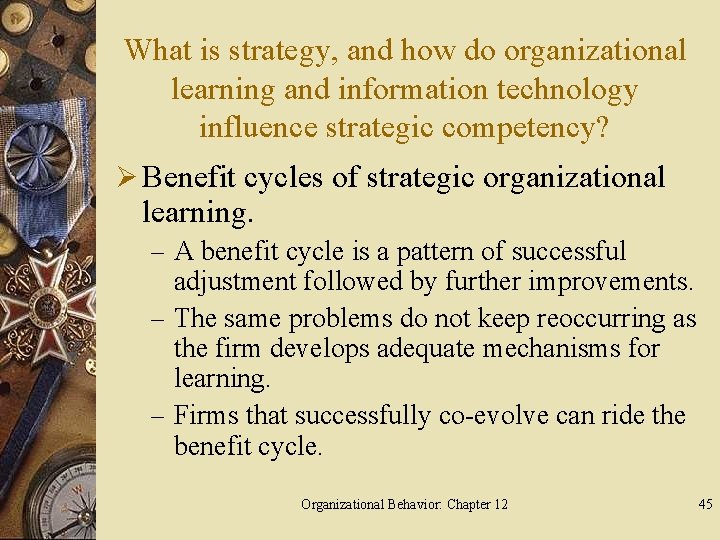 What is strategy, and how do organizational learning and information technology influence strategic competency?