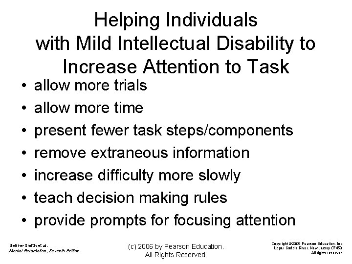  • • Helping Individuals with Mild Intellectual Disability to Increase Attention to Task