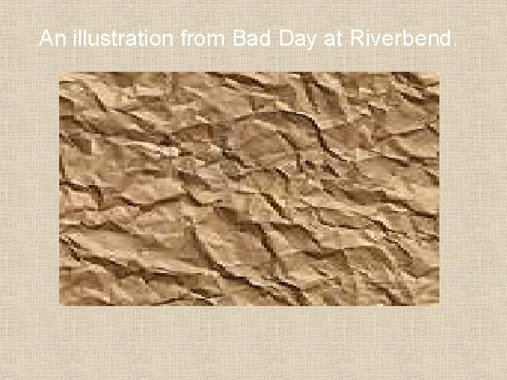 An illustration from Bad Day at Riverbend. 