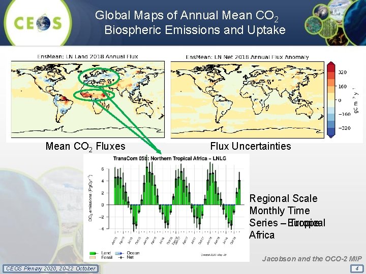 Global Maps of Annual Mean CO 2 Biospheric Emissions and Uptake Mean CO 2