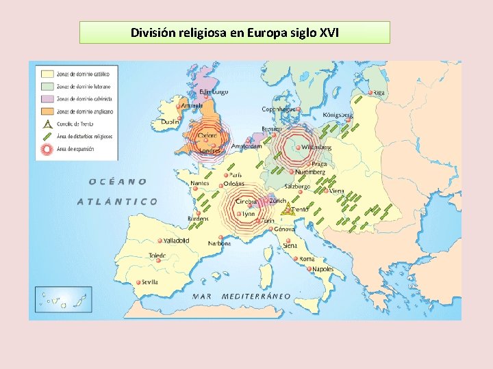 División religiosa en Europa siglo XVI 