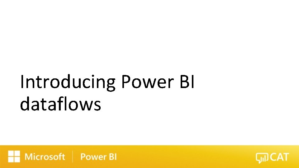 Introducing Power BI dataflows 