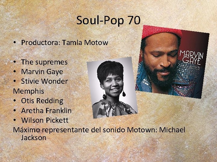 Soul-Pop 70 • Productora: Tamla Motow • The supremes • Marvin Gaye • Stivie