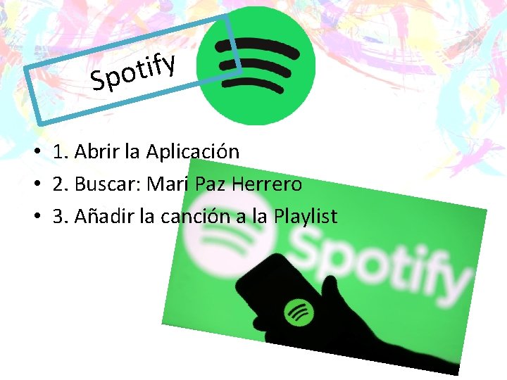 y f i t Spo • 1. Abrir la Aplicación • 2. Buscar: Mari