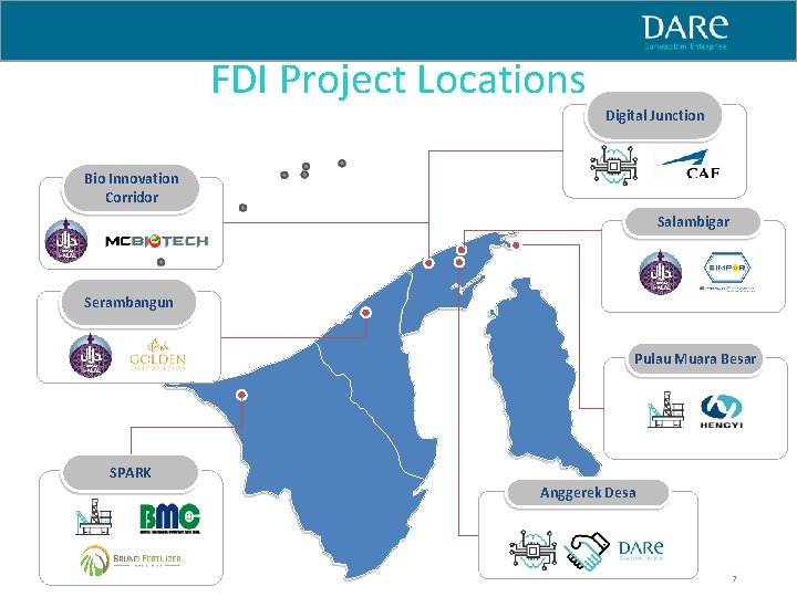 FDI Project Locations Digital Junction Bio Innovation Corridor Salambigar Serambangun Pulau Muara Besar SPARK