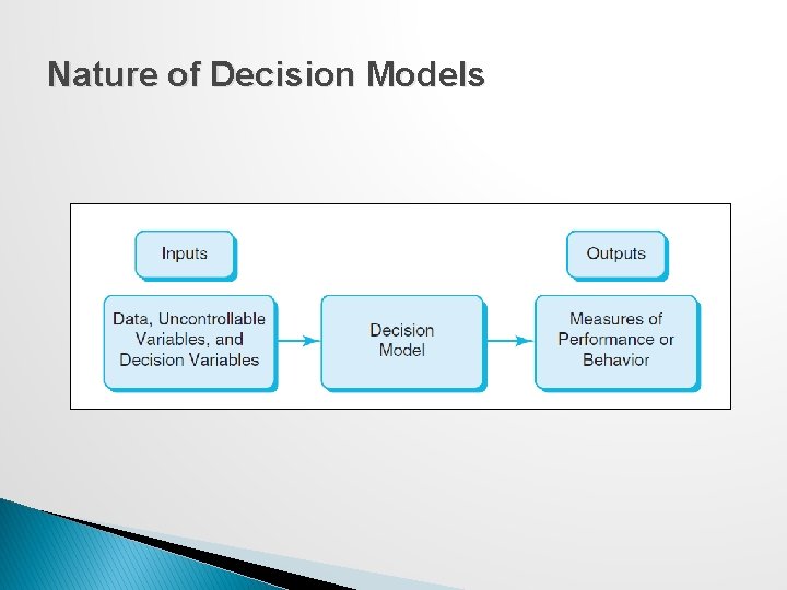 Nature of Decision Models 