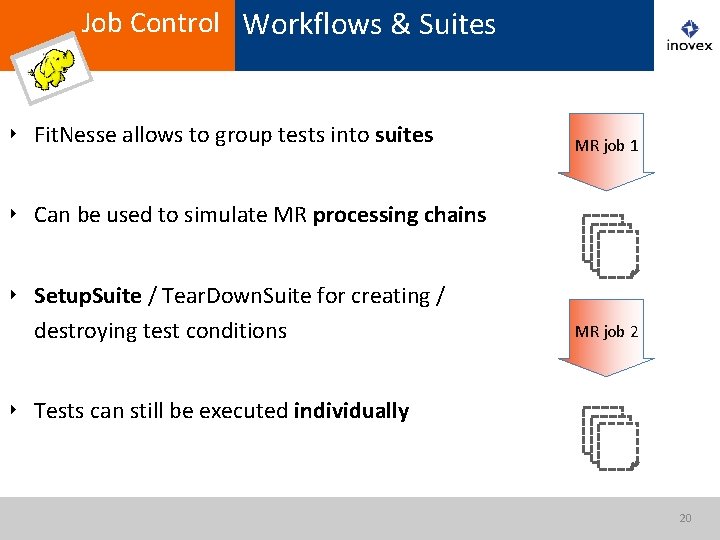 Job Control Workflows & Suites ‣ Fit. Nesse allows to group tests into suites