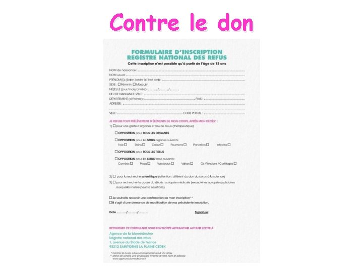 Contre le don 