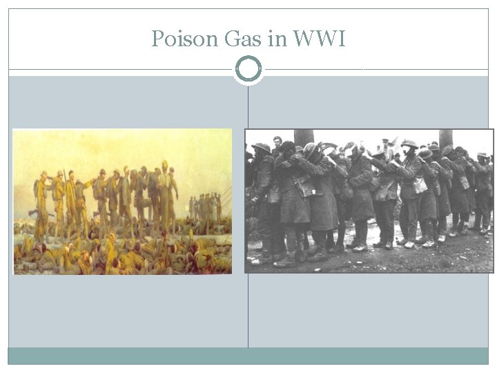 Poison Gas in WWI 