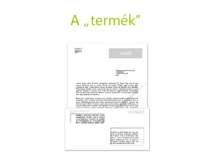 A „termék” A „termék”