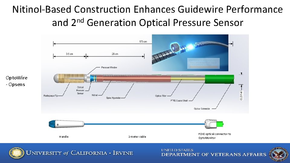 Nitinol-Based Construction Enhances Guidewire Performance and 2 nd Generation Optical Pressure Sensor Opto. Wire
