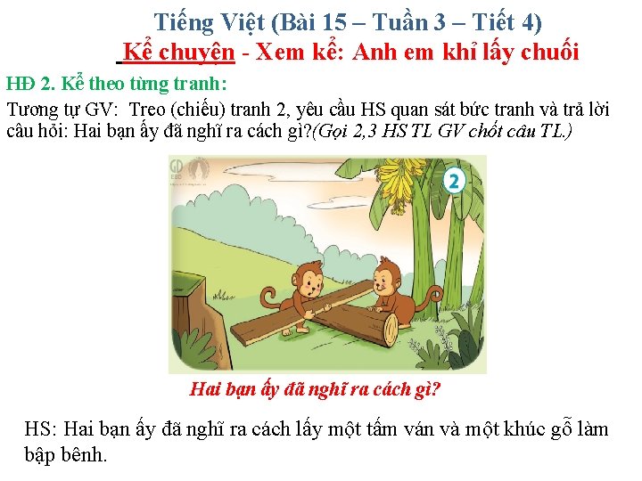 Tiếng Việt (Bài 15 – Tuần 3 – Tiết 4) Kể chuyện - Xem