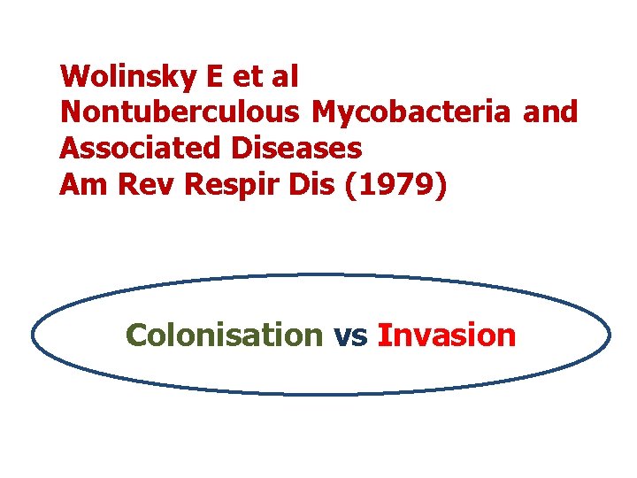 Wolinsky E et al Nontuberculous Mycobacteria and Associated Diseases Am Rev Respir Dis (1979)