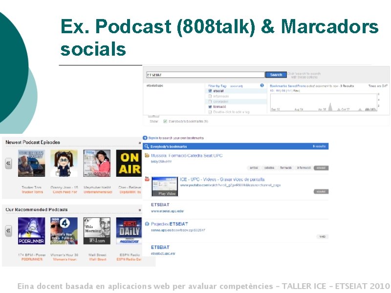 Ex. Podcast (808 talk) & Marcadors socials 