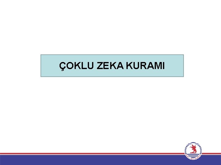 ÇOKLU ZEKA KURAMI 