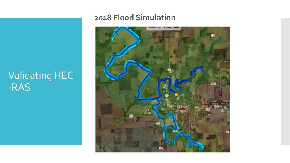 2018 Flood Simulation Validating HEC -RAS 