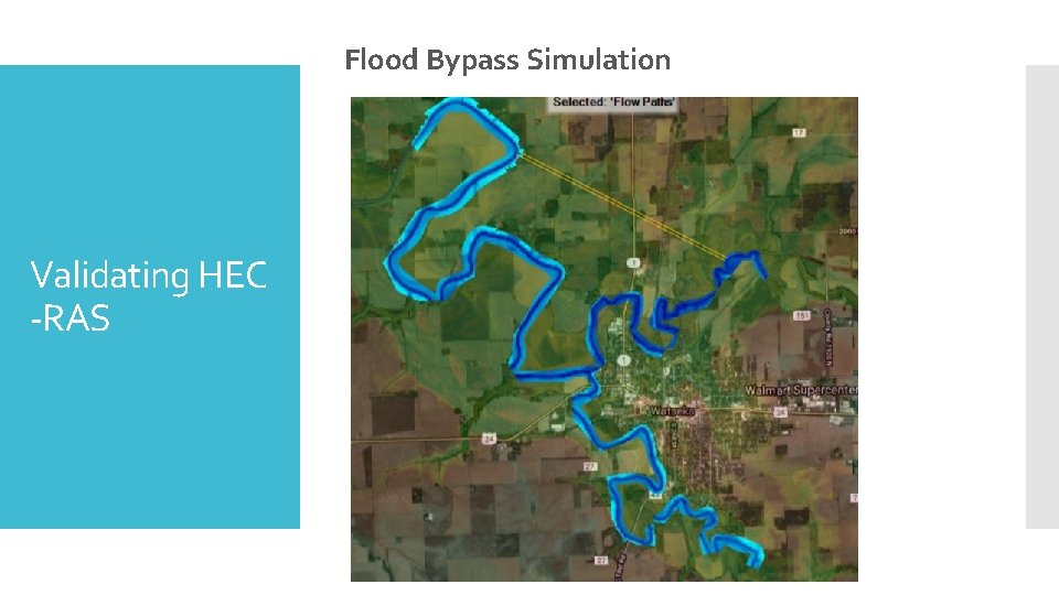 Flood Bypass Simulation Validating HEC -RAS 