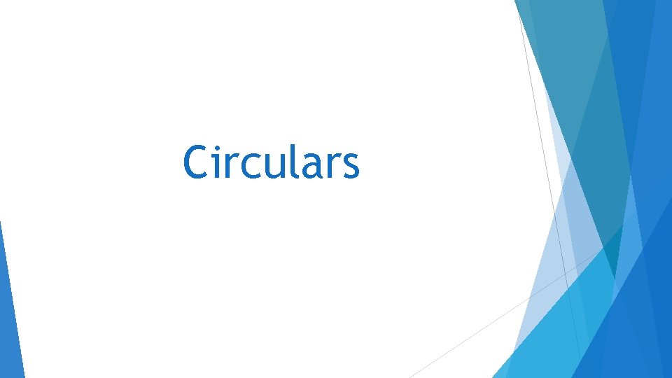 Circulars 