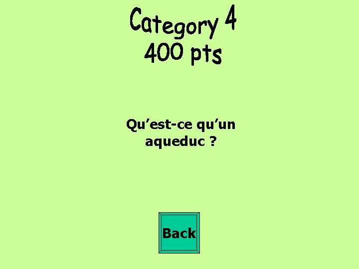 Qu’est-ce qu’un aqueduc ? Back 