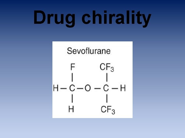 Drug chirality 