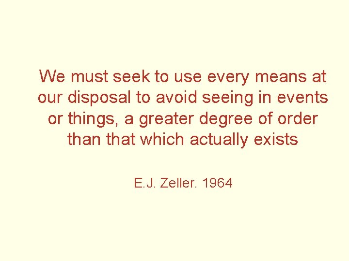 We must seek to use every means at our disposal to avoid seeing in