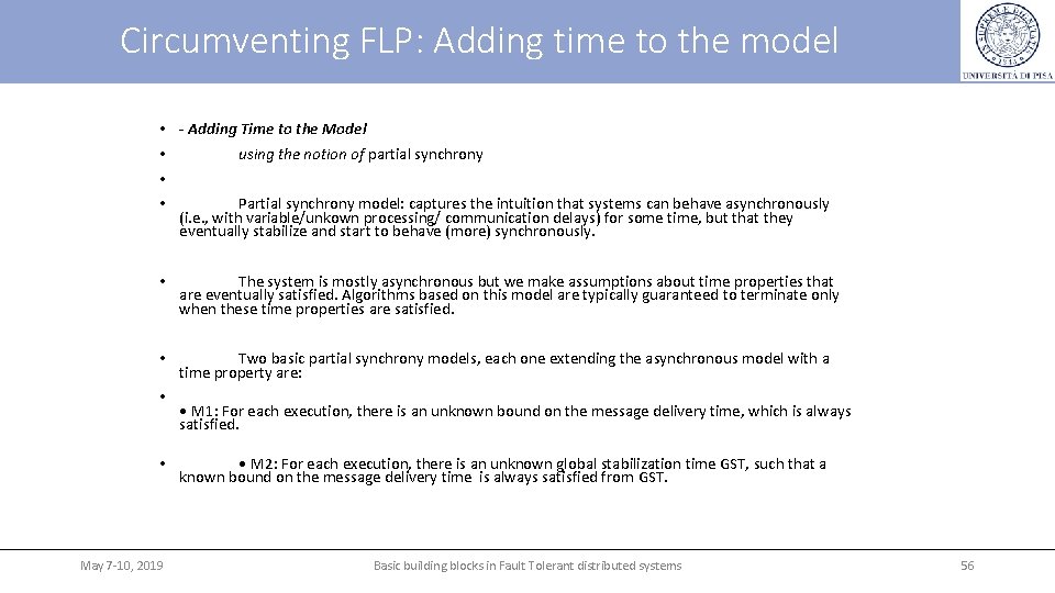 Circumventing FLP: Adding time to the model • - Adding Time to the Model