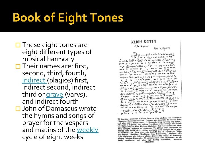 Book of Eight Tones � These eight tones are eight different types of musical Book of Eight Tones � These eight tones are eight different types of musical