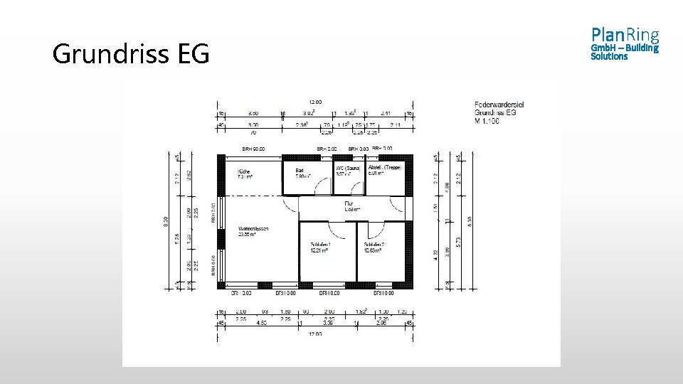 Grundriss EG Plan. Ring Gmb. H – Building Solutions 