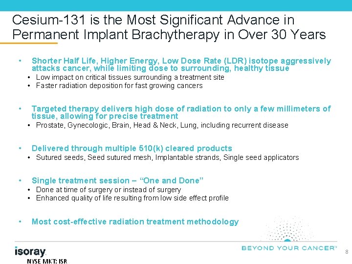 Cesium-131 is the Most Significant Advance in Permanent Implant Brachytherapy in Over 30 Years