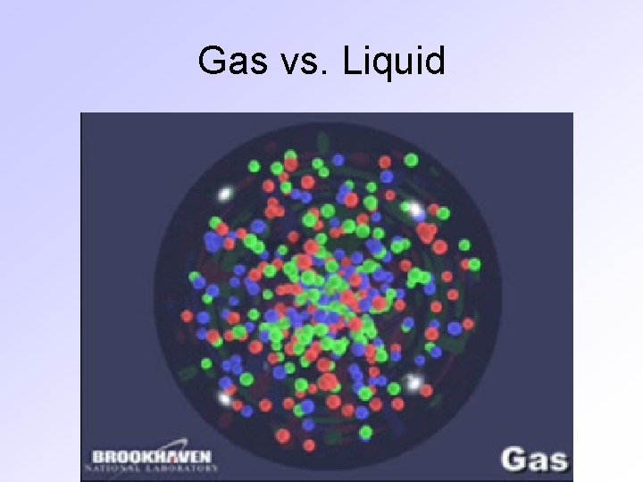 Gas vs. Liquid 