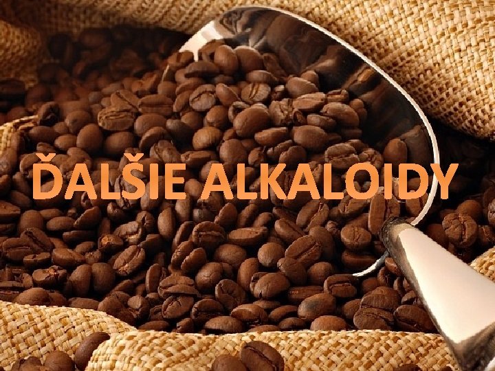 ĎALŠIE ALKALOIDY 