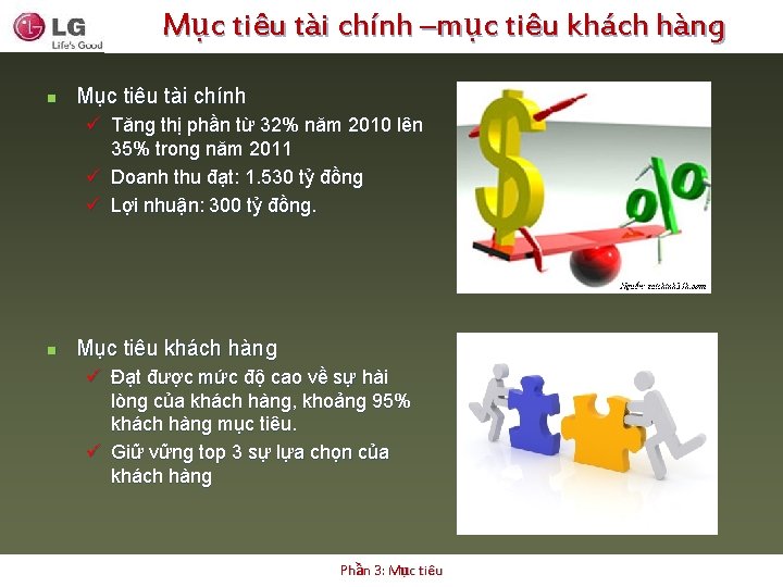 Mục tiêu tài chính –mục tiêu khách hàng n Mục tiêu tài chính ü