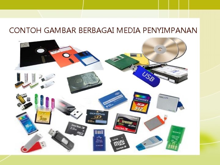 CONTOH GAMBAR BERBAGAI MEDIA PENYIMPANAN 