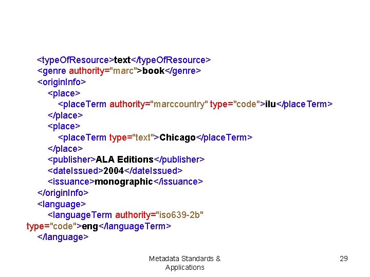 <type. Of. Resource>text</type. Of. Resource> <genre authority="marc">book</genre> <origin. Info> <place. Term authority="marccountry" type="code">ilu</place. Term>