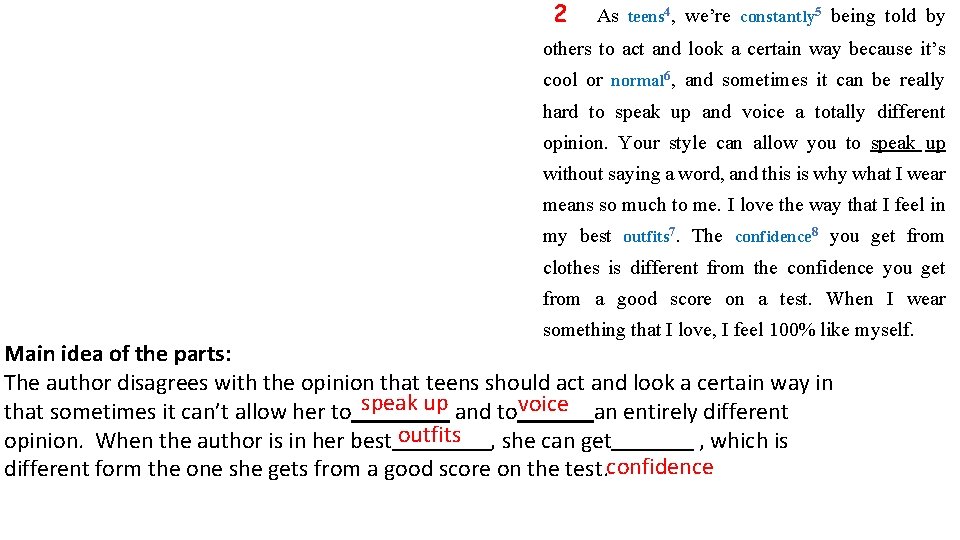 2 As teens 4, we’re constantly 5 being told by others to act and