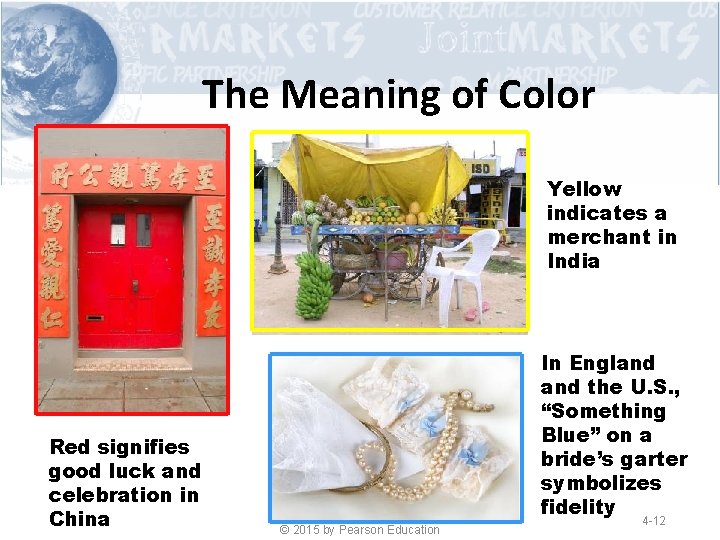 The Meaning of Color Yellow indicates a merchant in India Red signifies good luck